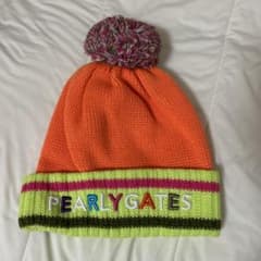 PEARLY GATES ニット帽 オレンジのサムネイル