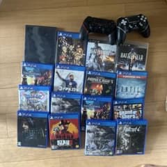 PS4 ソフト15本セット コントローラー2個付きのサムネイル