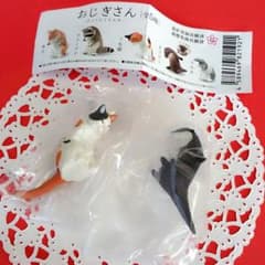 おじぎさん「カワウソと三毛猫」セットのサムネイル