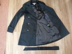 H&M トレンチコート ブラックのサムネイル