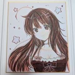 【声】手描き イラスト アート 手描きイラスト ファンアート オリジナル女の子 - メルカリ