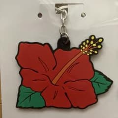 ハナハナ ラバーキーホルダー パイオニア ハイビスカス HANAHANA 1つ