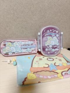 중고! 스미코 구라시 도시락 상자 & 칼 붙이 세트 양탄자 픽 첨부