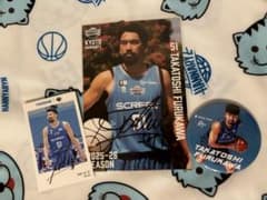 京都ハンナリーズ 古川孝敏選手 サイン入り ポストカード 缶バッジ チェキ風のサムネイル