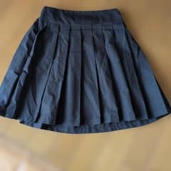 黒のプリーツミニスカートのサムネイル