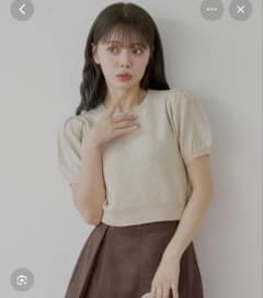 Chico パフスリーブスパンコールニットのサムネイル
