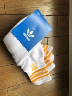 adidas ソックス　MID CUT２足1セット　イエローのサムネイル