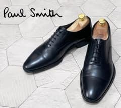 現行品 ポールスミス Paul Smith トランプソール レザーシューズ 黒6