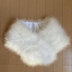 ホワイト フェザーショール 着物用のサムネイル