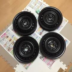 送料込み‼️新品・未使用鉄チンホイール‼️ 4本セット 14インチ ナット付のサムネイル
