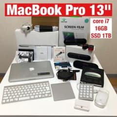 MacBook Pro 13インチ i7 16GB 1TB 動作良好のサムネイル