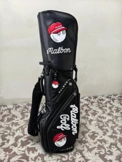 Malbon Golf スタンド式ゴルフバッグ ブラック　フードカバー2種類付 Malbon Golf キャディバッグ ブラック フードカバー2種類付 @1 - メルカリ