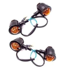 ターンシグナルランプ 4個セット バイク用 12V 5W ブラック 575;のサムネイル