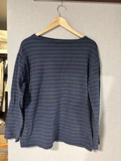 SAINT JAMES ボーダーカットソー ネイビー×グリーンのサムネイル