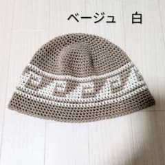 クラッシャーハット クロシェハット ビーニー 帽子 古着 グランジ y2k 韓国