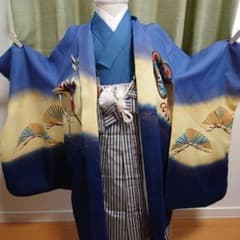 7ot1 七五三　男の子　羽織袴着物　フルセット　5歳7歳のサムネイル