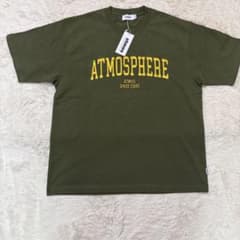 【新品未使用タグ付】atmos カーキ色Tシャツ Mサイズのサムネイル
