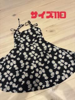 キッズ 韓国服 ワンピース 花柄 110cm