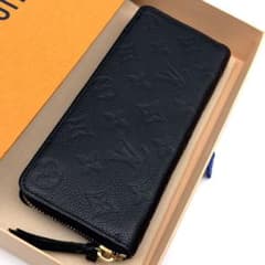 【最高級美品】ルイヴィトン　ポルトフォイユ　クレマンス　アンプラント　黒のサムネイル
