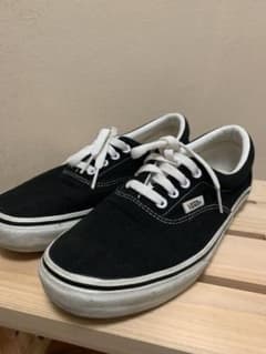 VANS スニーカー エラ　白×黒のサムネイル