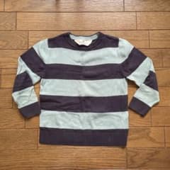 H&M キッズ ボーダーニット 長袖 98cmのサムネイル