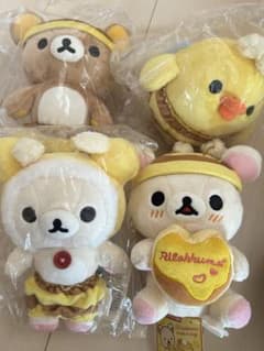 리락쿠마 꿀 & 스마일 봉제 인형 세트 모아 봉제 인형
