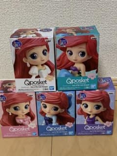 サクママ様専用　Qposket アリエル フィギュア　5点セットのサムネイル