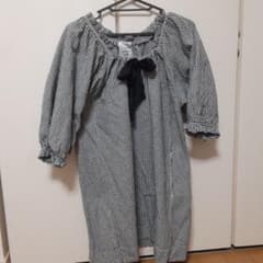 CLOTH & CROSS チェック柄チュニック 五分袖のサムネイル