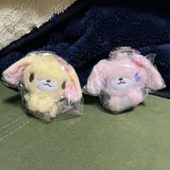 シュガーバニーズぬいぐるみキーホルダー　はなうさ・ストロベリーうさのサムネイル