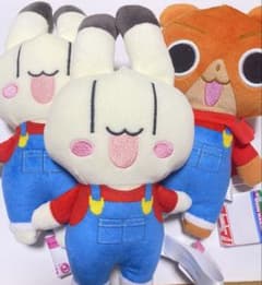 アニマル横町 アニ横 オーバーオールぬいぐるみ 2種類 3点セット