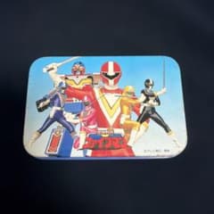 【へこみあり】地球戦隊ファイブマン 缶 ケースのサムネイル
