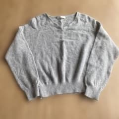 AG by aquagirl Vネック モヘア長袖ニット グレーのサムネイル