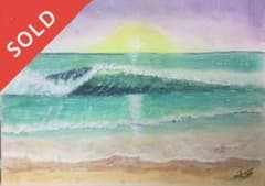 癒しの絵　パステル画　水彩画　海 癒しの絵 パステル画 水彩画 海 癒しの絵 パステル画 水彩画 海