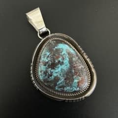 Navajo Fred peters ビズビー ターコイズ ペンダントトップ - メルカリ