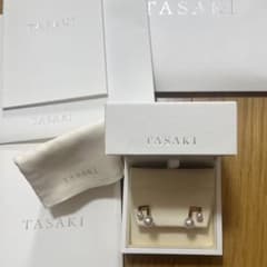 TASAKIタサキ バランスノートピアス あこや真珠パール K18ゴールド