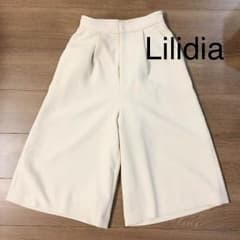 Lilidia ガウチョパンツ ベージュ ミモレ丈のサムネイル