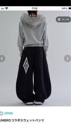 UMBRO コラボスウェットパンツ ブラックのサムネイル