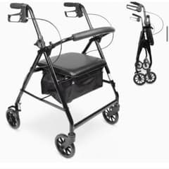 【美品】PEPE Rollator シルバーカー 歩行器 ブラックのサムネイル