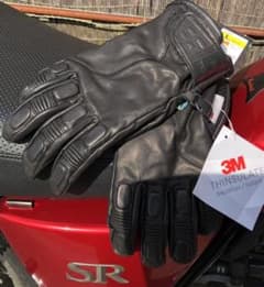 本革　AEGIS イージス　バイク用手袋　3M 防水　メンズL ワークマンのサムネイル