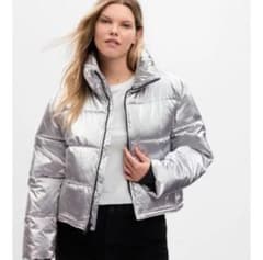 GAP メタリックシルバー ダウンジャケットのサムネイル