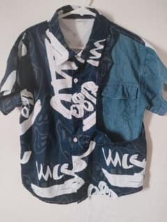 デニム柄シャツ 半袖シャツ 130のサムネイル