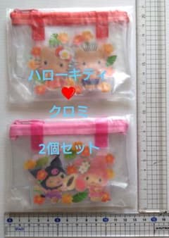 サンリオ プールバッグ風ミニポーチ 2点セットのサムネイル