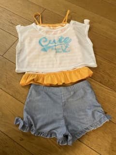 セパレート水着 140cm メッシュトップス付き 3点セットのサムネイル