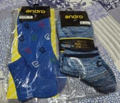 andro アンドロ ソックス2点セット 25-27.5cmのサムネイル