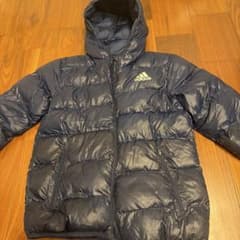 adidas キッズ 中綿ジャケット ネイビー 160のサムネイル