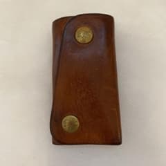 【中古品】イルビゾンテ　ブラウンレザーキーケース 4連キーリング付きのサムネイル