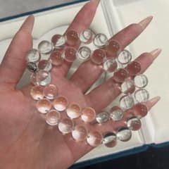 Geree様専用 天然石 本水晶 ネックレス 大粒 氷種 透き通る輝き 浄化