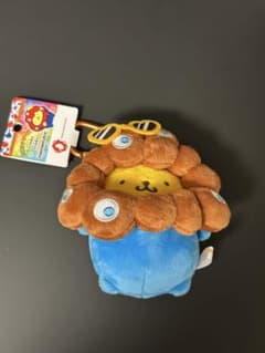 ミャクミャク 日焼け ポムポムプリン カラビナ ぬいぐるみ サンリオ 