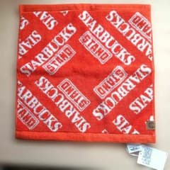 BEAMS+STARBUCKS　オレンジハンドタオル　新品
