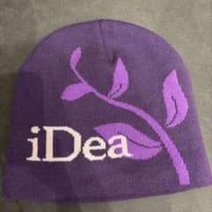 iDea ニット帽 ビーニー パープル 希少のサムネイル